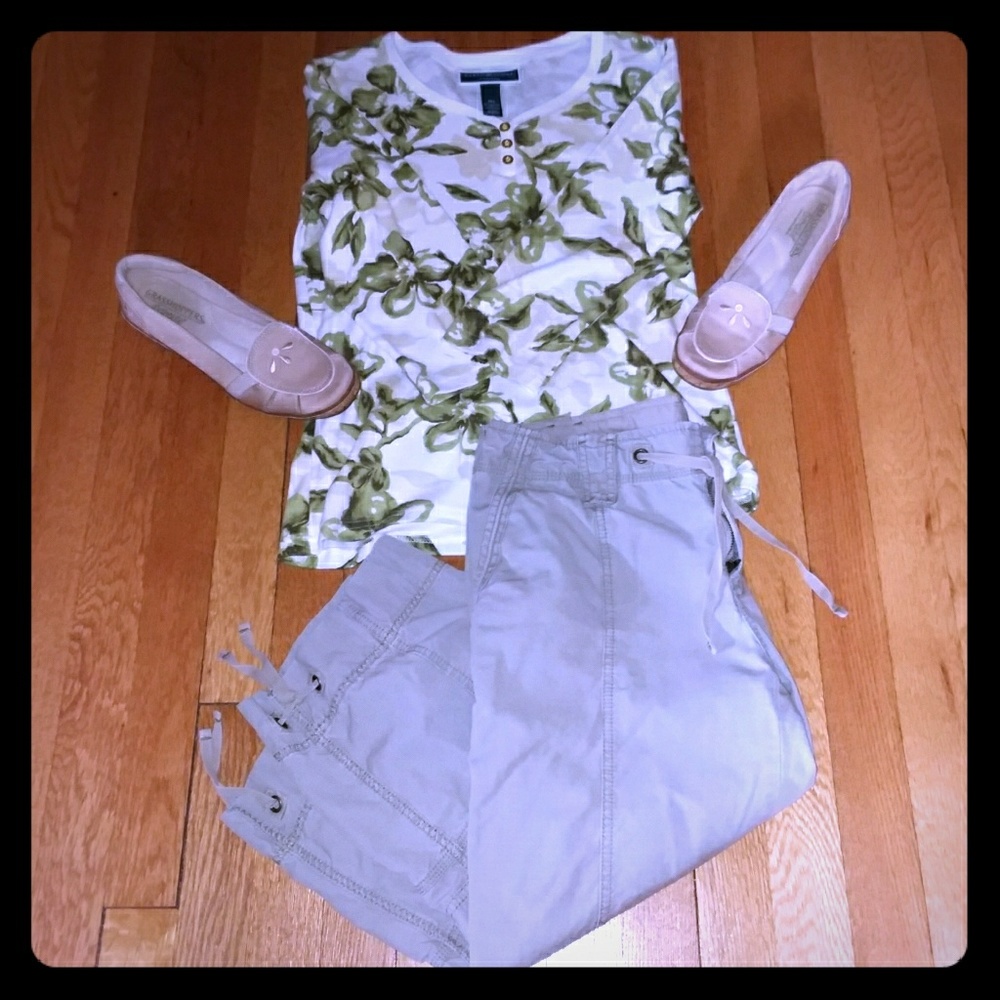 Eddie Bauer cargo pants all cotton size 8